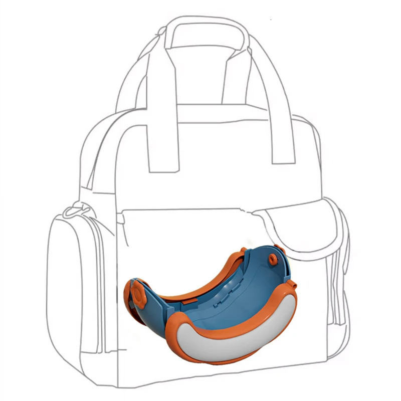 Baby Toilet Portable Travel Potty Foldable Kids Training Seat Easy to Clean With Storage Bag and 20 Garbage Bags 260311