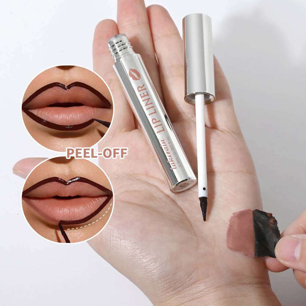 Lakerain 4-Color Matte Lip Liner Pencil Precise tip for defining contours Long-lasting waterproof formula Transfer-proof lip W260311