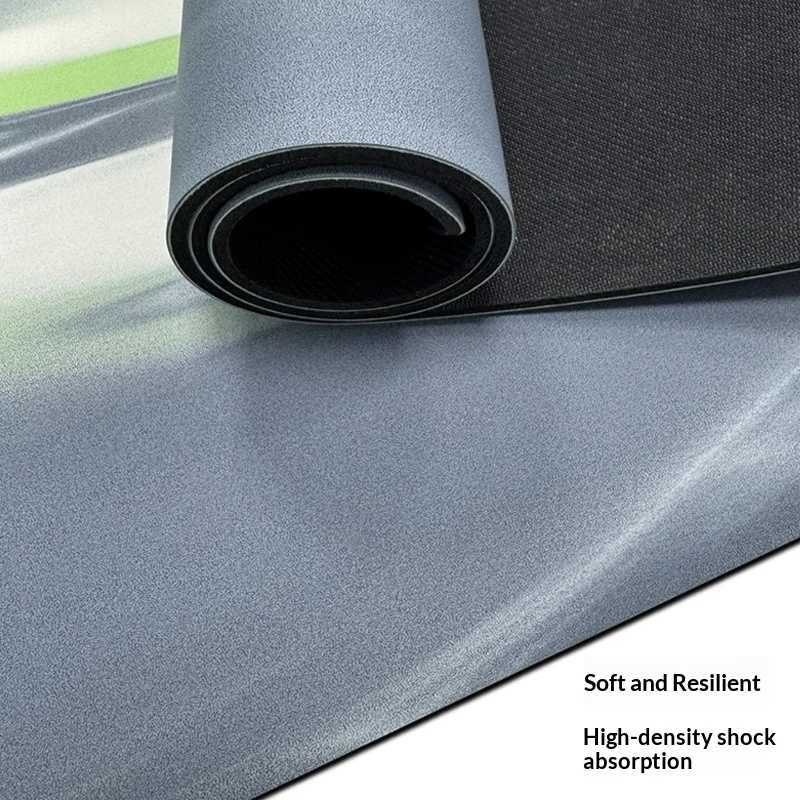 Yoga Mat Non Slip Matte PU Natural Rubber Eco Friendly Extra Thick PrEMium Grip FitnESS Home Gym Dance Pilates PurpLE M260312