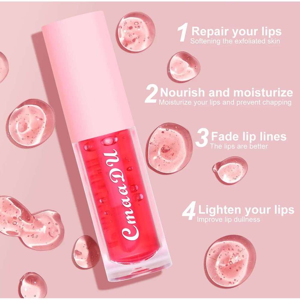CmaaDu 1pcs & 2pcs 6pcs Fruit Moisturizing Color Change Lip Gloss Lasting Waterproof Lipstick Non-stick Cup Does Not Fade W260311