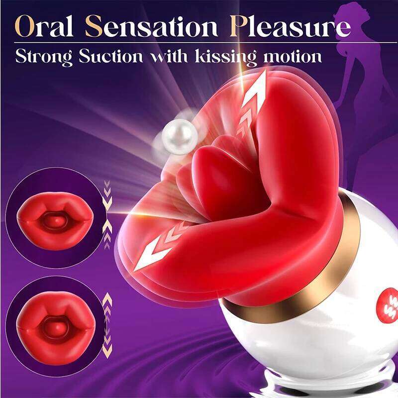 3in1 Mouth-Shaped Sucking Nipples Anal Clit Sucker G Spot Vibrators Clitoral Stimulator Vibrator Adult Sex Toys Z260312