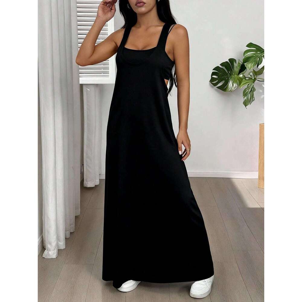 Women's Clothing 2026 New Cross-Border European and American Style Casual Sports Yoga Tank Dress Set Sexy