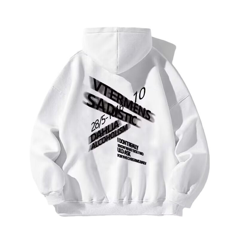 Autumn And Winter Designer Hoodie Light Gray Thin Simple Hooded Sweatshirt For Women Casual Thickened Loose-fit Sweatshirt For Men