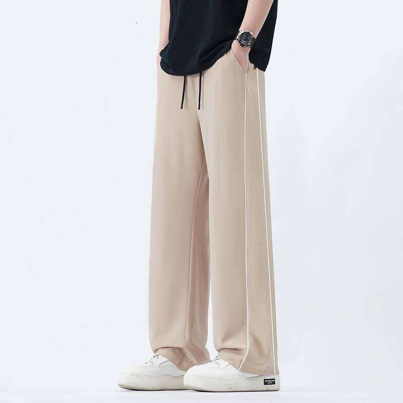 Summer Men Sweatpants Joggers Straight Pants Neutral Breathable Loose Outdoor Quick Drying Fabric Fitness pants Casual Trouser