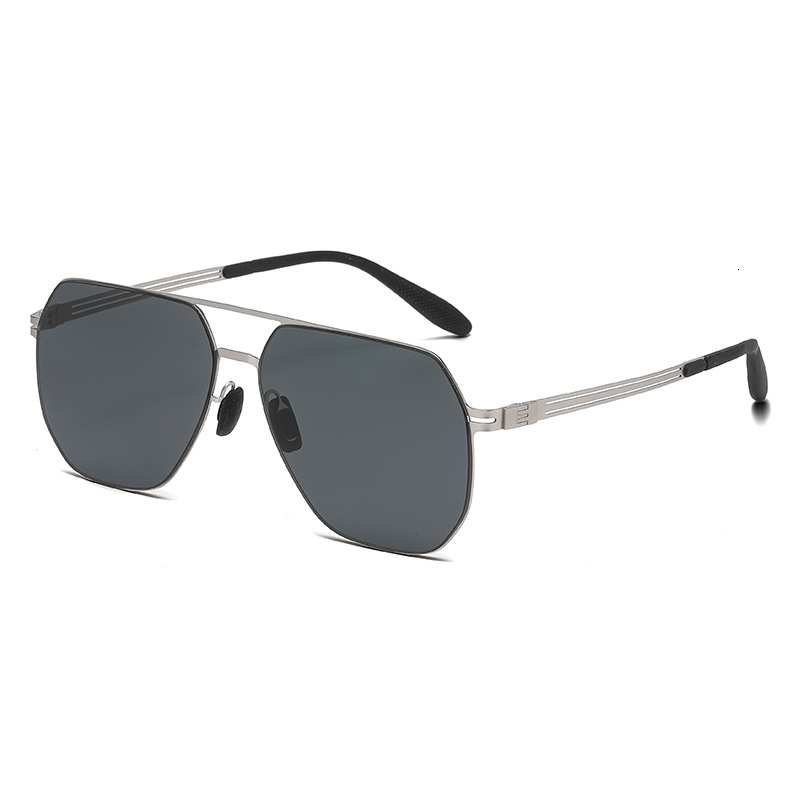 Outdoor Fishing Nylon Polarized Sunglasses for Men 2026 New Square Frame Glasses Men's High-End Sun Protection Eyewear