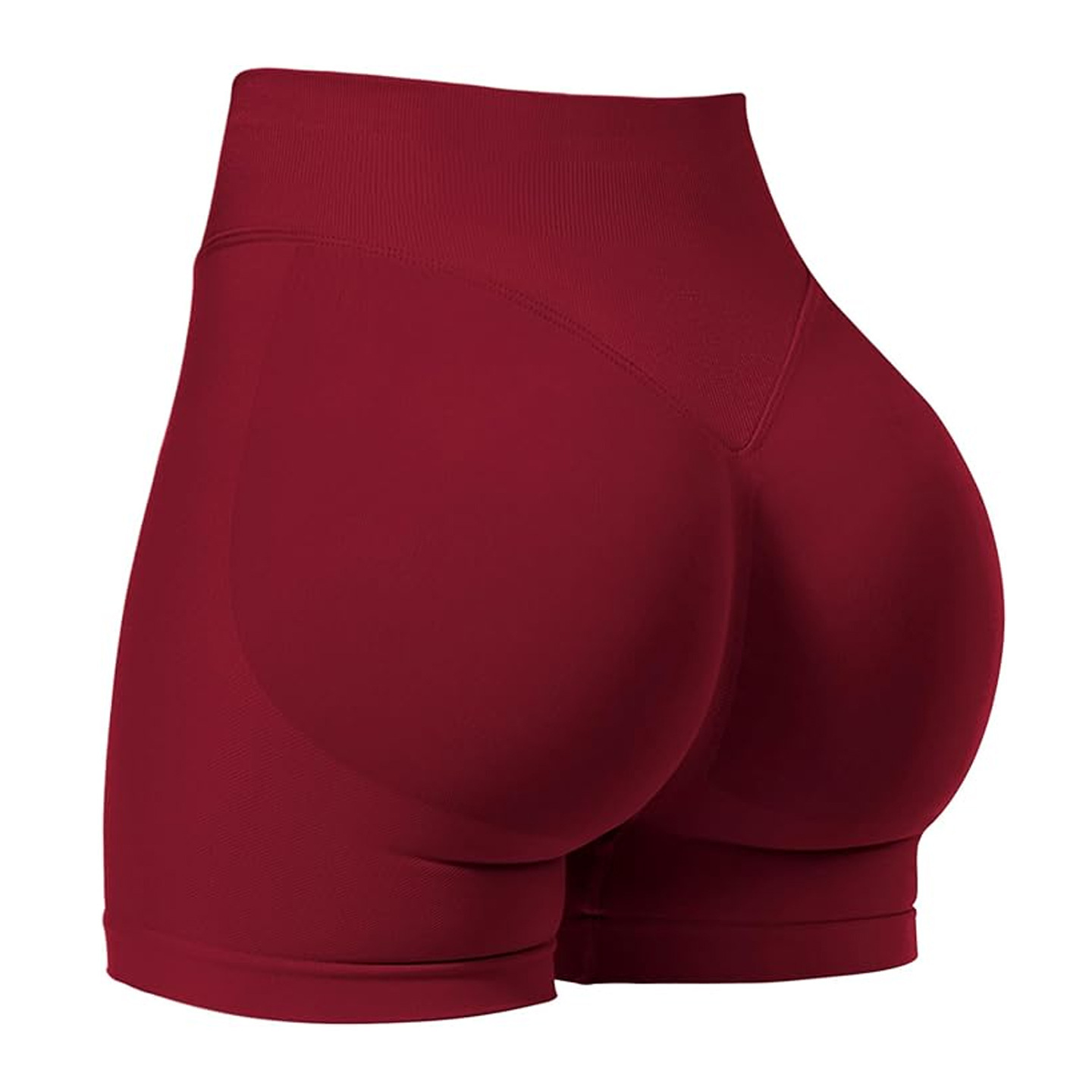 Active Pants Gym Shorts Women Fitness Sports Biker Shorts Ribbed Band Yoga Shorts Workout Scrunch Butt Seamless Leggings