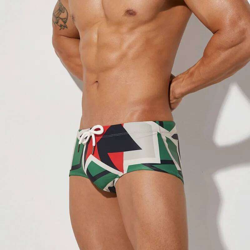 New summer men's boxer fashion printed swimming trunks, runks, trunks 00804 Z260312