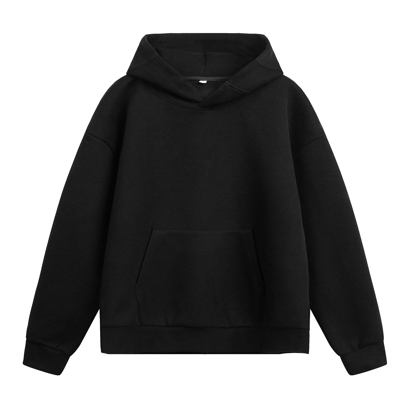 380g Heavyweight Designer Hoodie Basic Patchwork Hoodie Autumn Short Boxy Trendy Loose Solid Color Style Hoodie