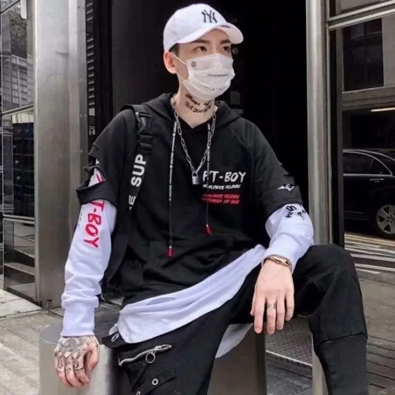 Mens Hoodies Male Casual Sweatshirts Streetwear Y2K Black Man Tops Korean Fashion Stylish Hip Hop Hoody Anime Dacning Clothing 260311