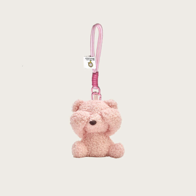 Internet Celebrity Teddy Shy Toy Bear Doll Pendant Plush Car Keychain Gift Backpack School Bag Decoration