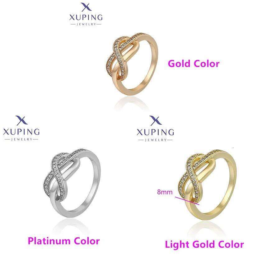 Xuping Jewelry Fashion Trend Finger Ring Simple New Arrival Women Couple Party Gift X000714506 H260312