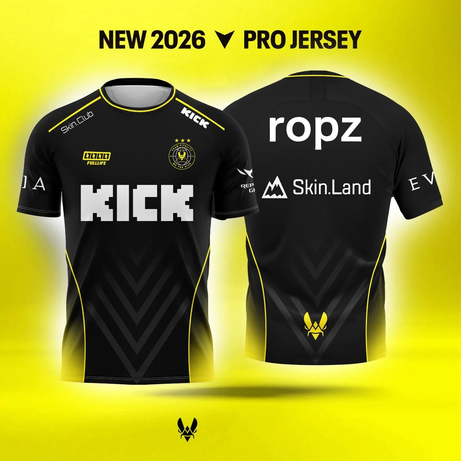 TEAM vitality Esports Team Jersey Men and Women Summer Casual Short Sleeve for Gaming Enthusiasts 260310
