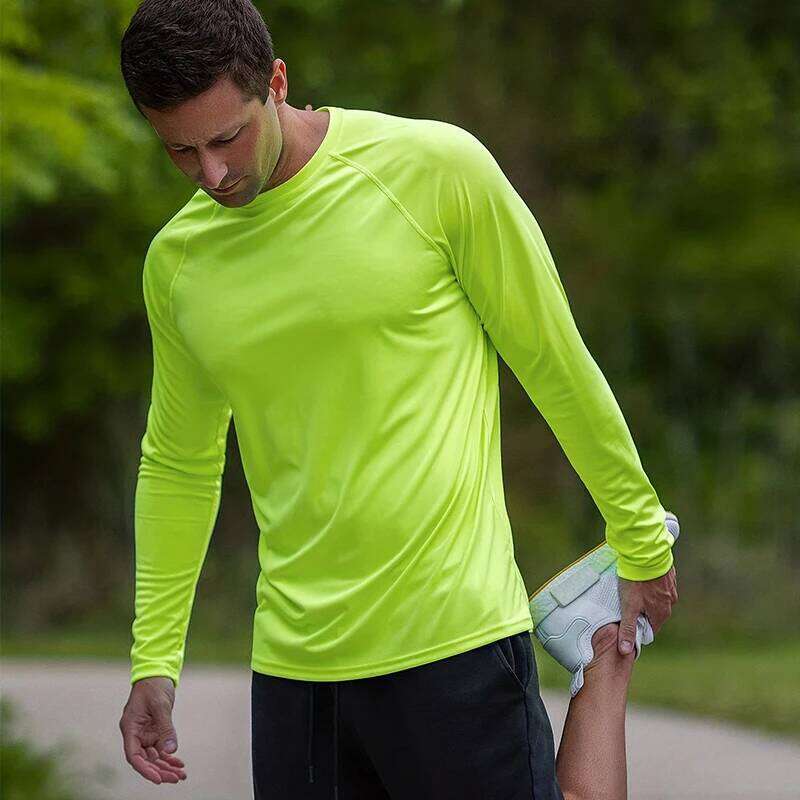 Men's Sun Protection shirts Summer UPF 50+ Long Sleeve Quick Dry Men Shirts Breathable Hiking Fish Performance Tops UV-Proof