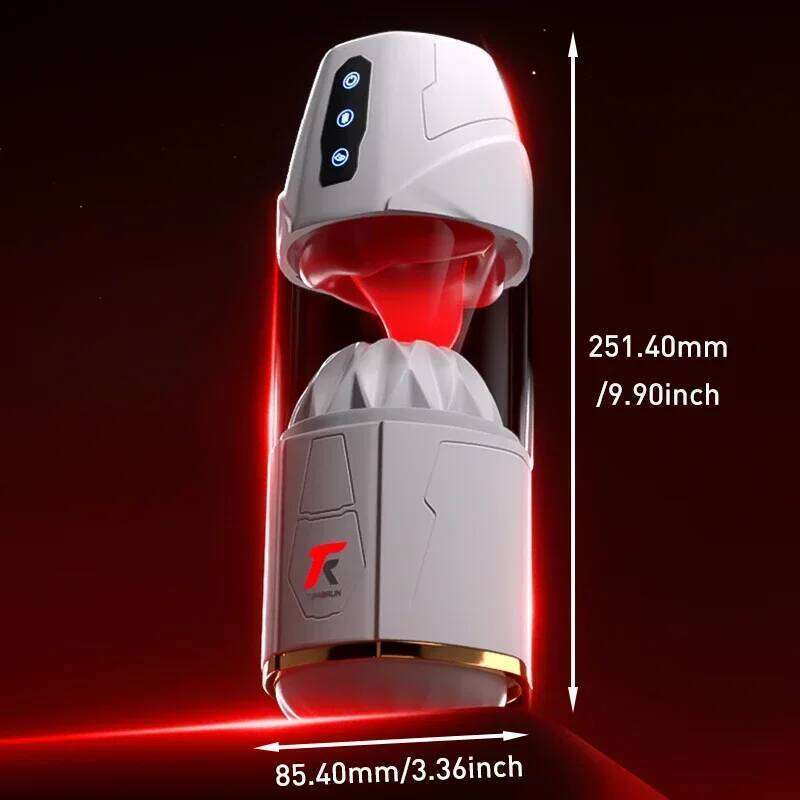 Yeain Men Automatic Masturbation Cup Adult Sex Toy Tongue Licking Sucking Vibrating Penis Trainer Heated Masturbator for Male Z260312