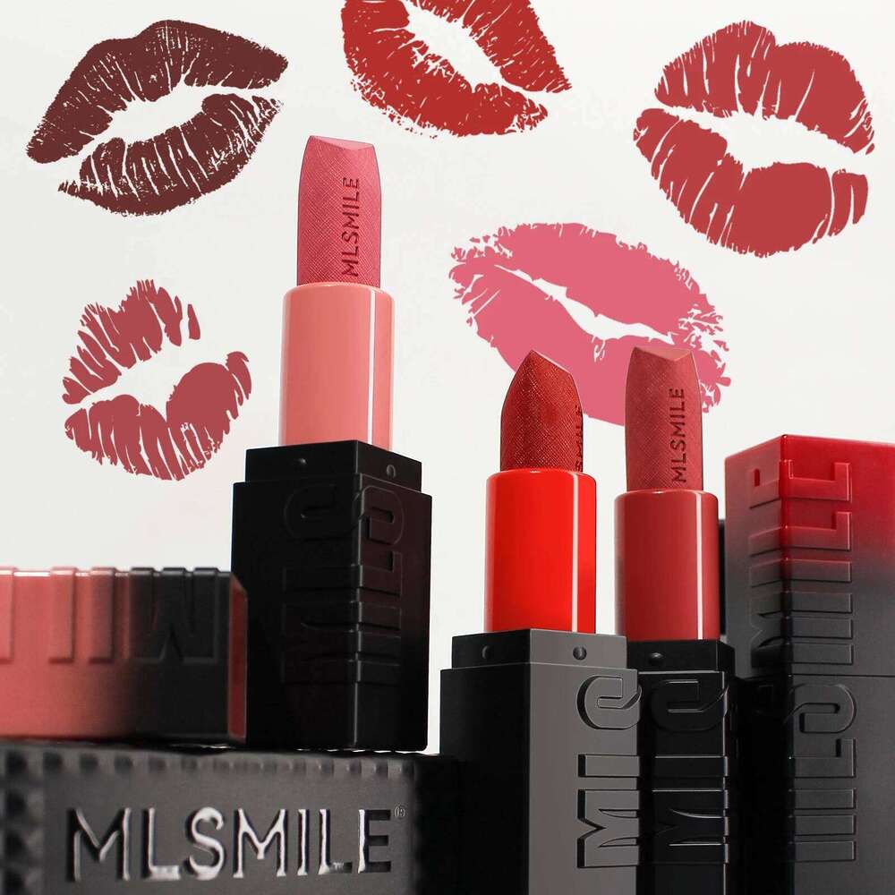 6-Color Embossed Matte Lipstick, Easy to Apply, Moisturizing Natural Finish Long-Lasting Smooth Texture for Soft and Elegant W260311