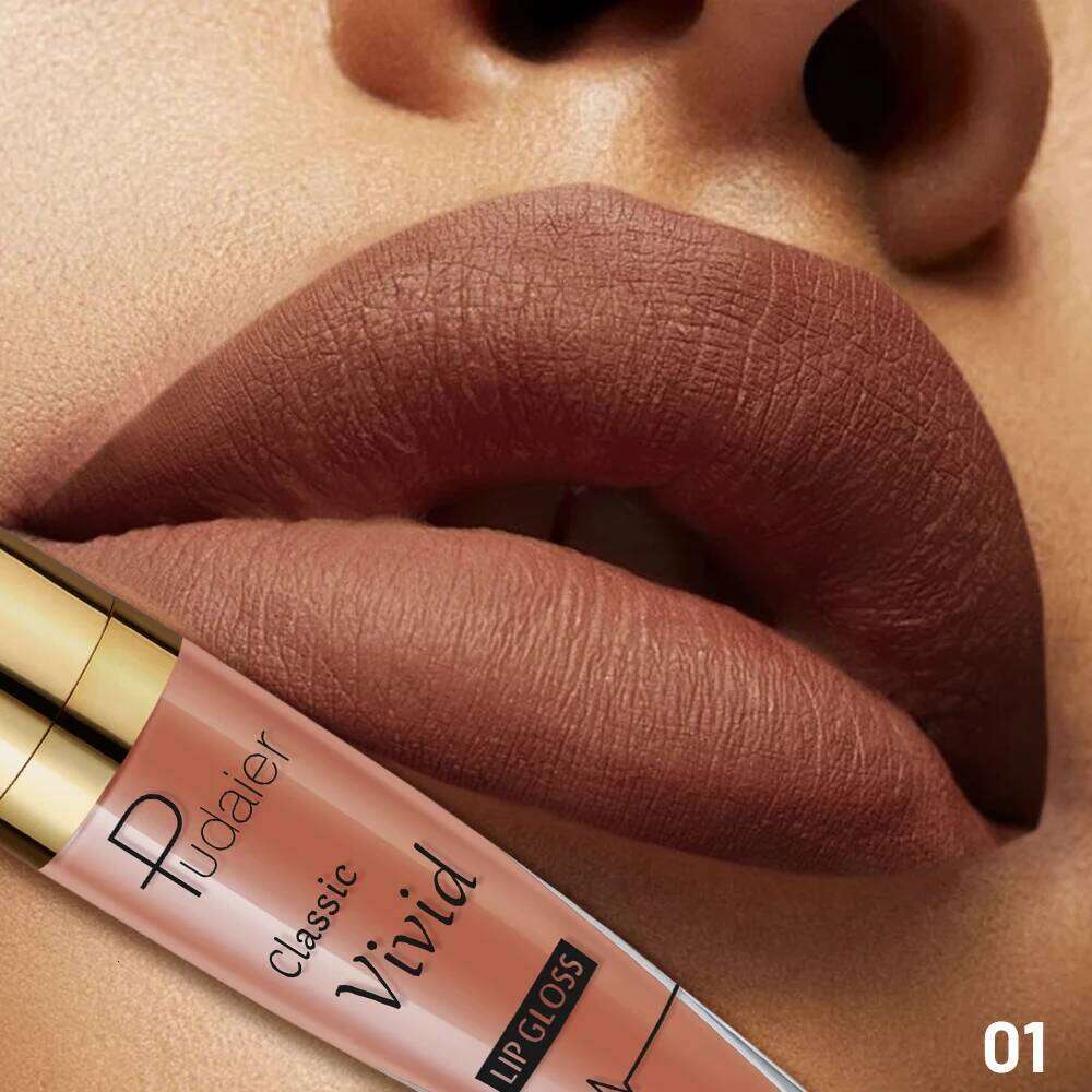 Velvet Matte Red Lipstick, Long Lasting Waterproof Non-Fading Lip Makeup, Moisturizing Lipstick for All Skin Types W260311