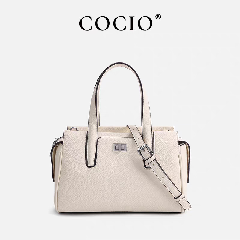 COCIO Brand Authentic 2026 New Handheld Casual Women's Bag Simple and Versatile Single Shoulder Diagonal Cross Women's Bag Popular Handheld 