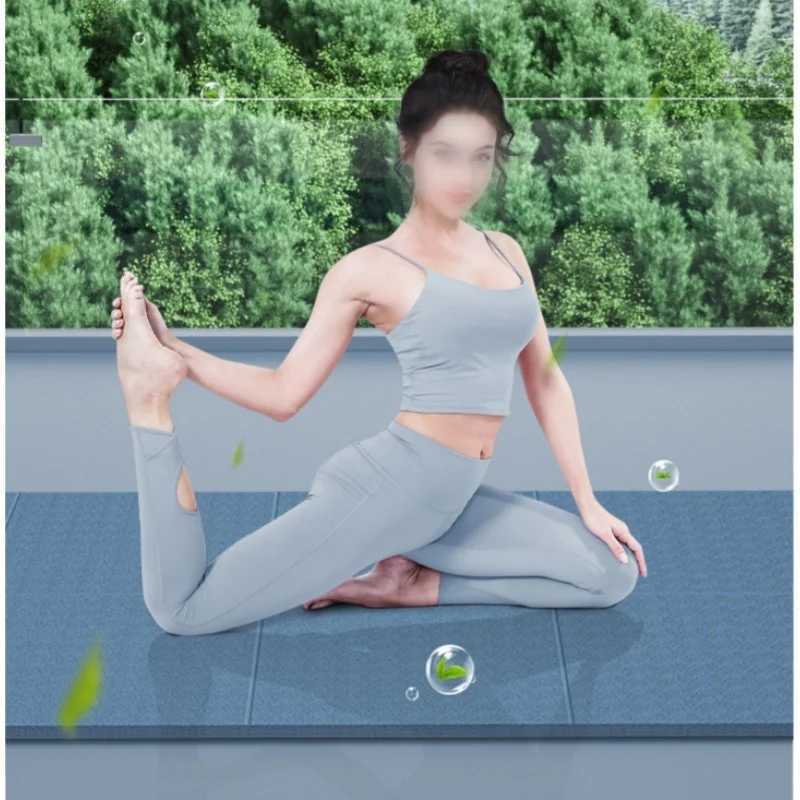 Foldable Yoga Mat Portable Thickened Fitness Mat For Pilates And Floor Exercises Double-sided Non-slip Nap Mat M260312