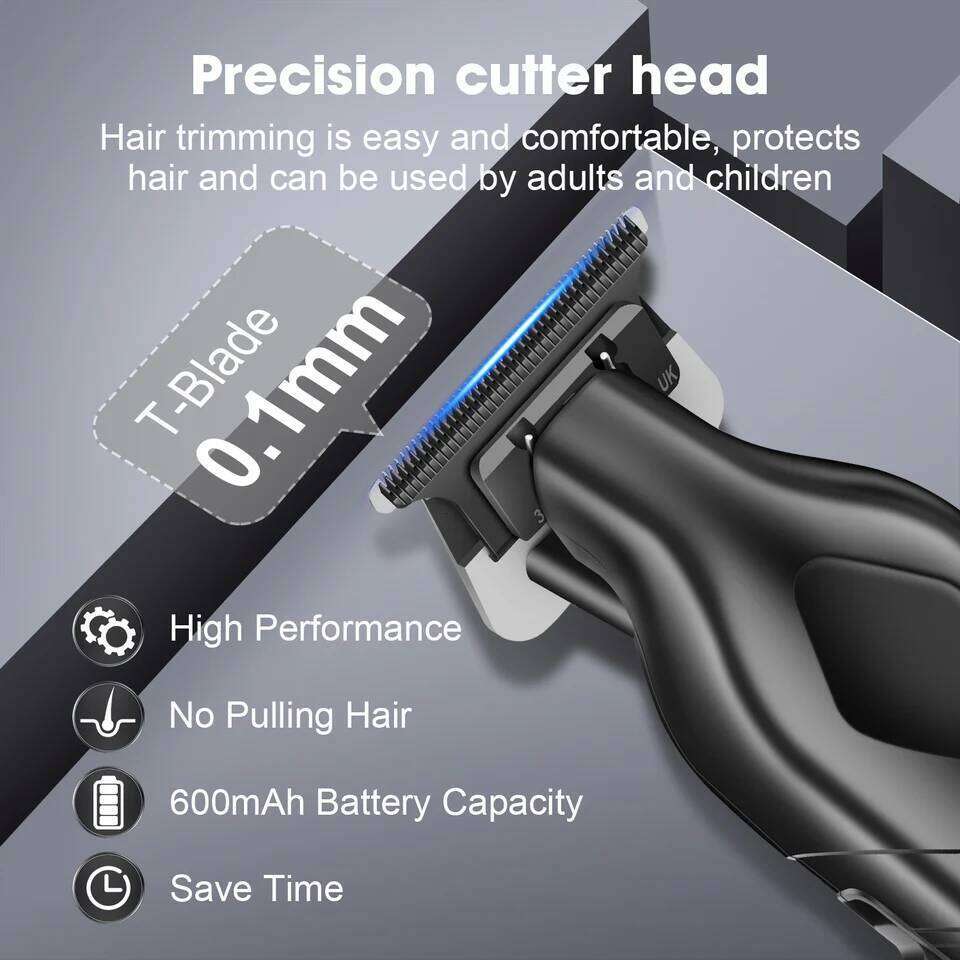 hiena 212 Professional Cutter Mans Clipper Set Metal Electric Cordless Trimmer for Barber LCD Display Hair cutt C260312