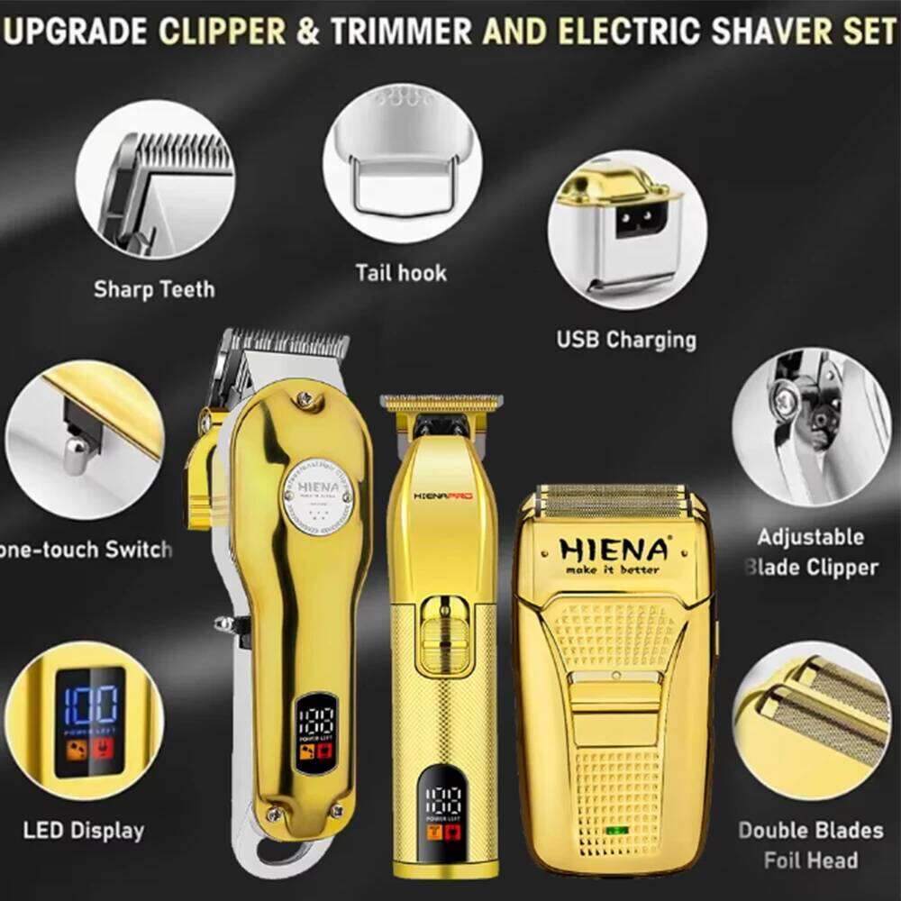 HIENA trimmers Hair cutting machine professional barber machines electric shaver man beard Barber shop men's hair clipper C260312