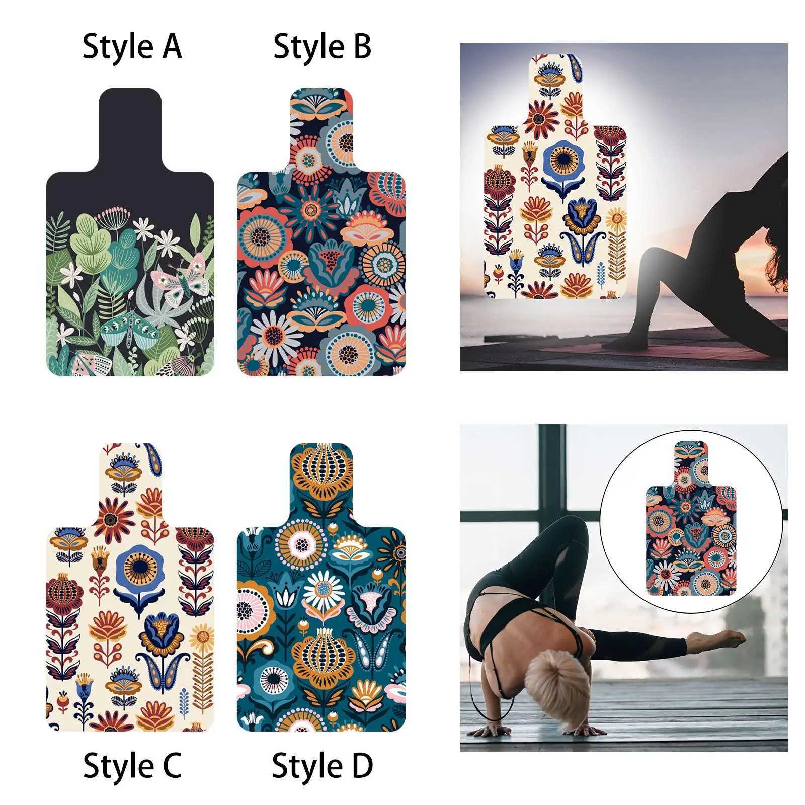 Pilates Mat for Reformer Lightweight Towel Black Rubber Backing Exercise Mat M260312