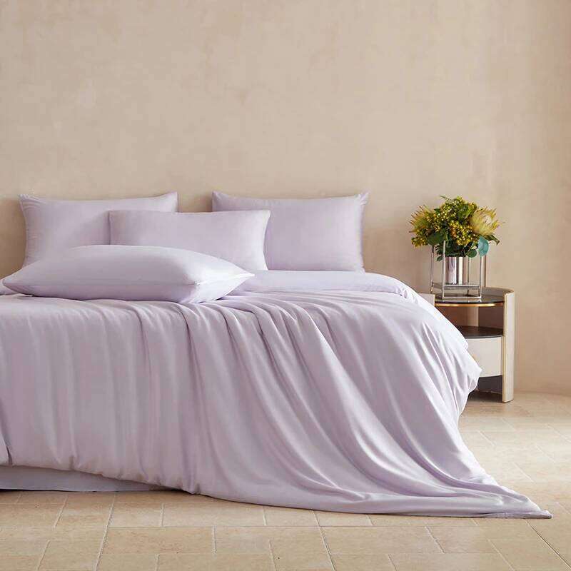 3/4/5pcs Mulberry Duvet Cover with Flat Pillowcase Double King Queen Comforter Bedding Silk Bed Sheet Set H260312