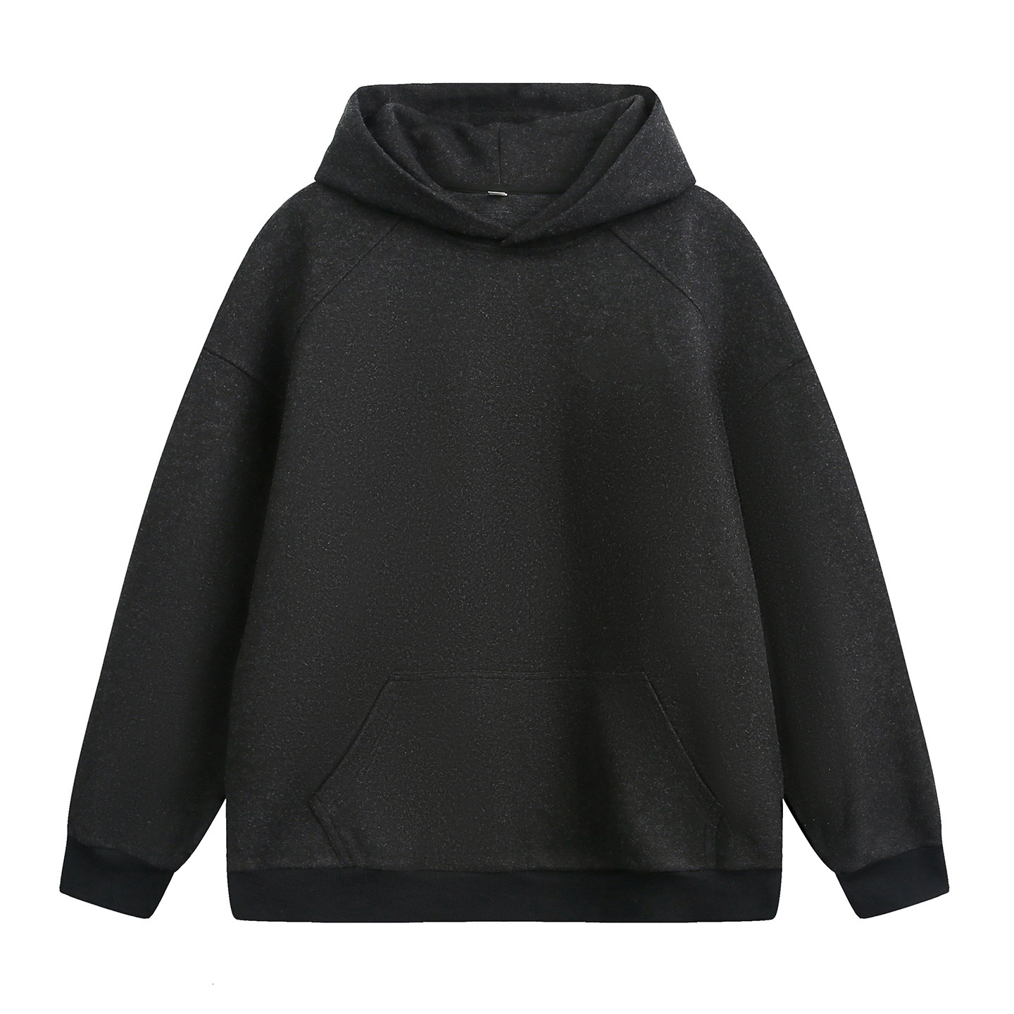 360g Heavy Woolen Hooded Designer Hoodie Sweatshirt Autumn Basic Solid Color Oversized Hoodie Textured Trendy Loose Jacket