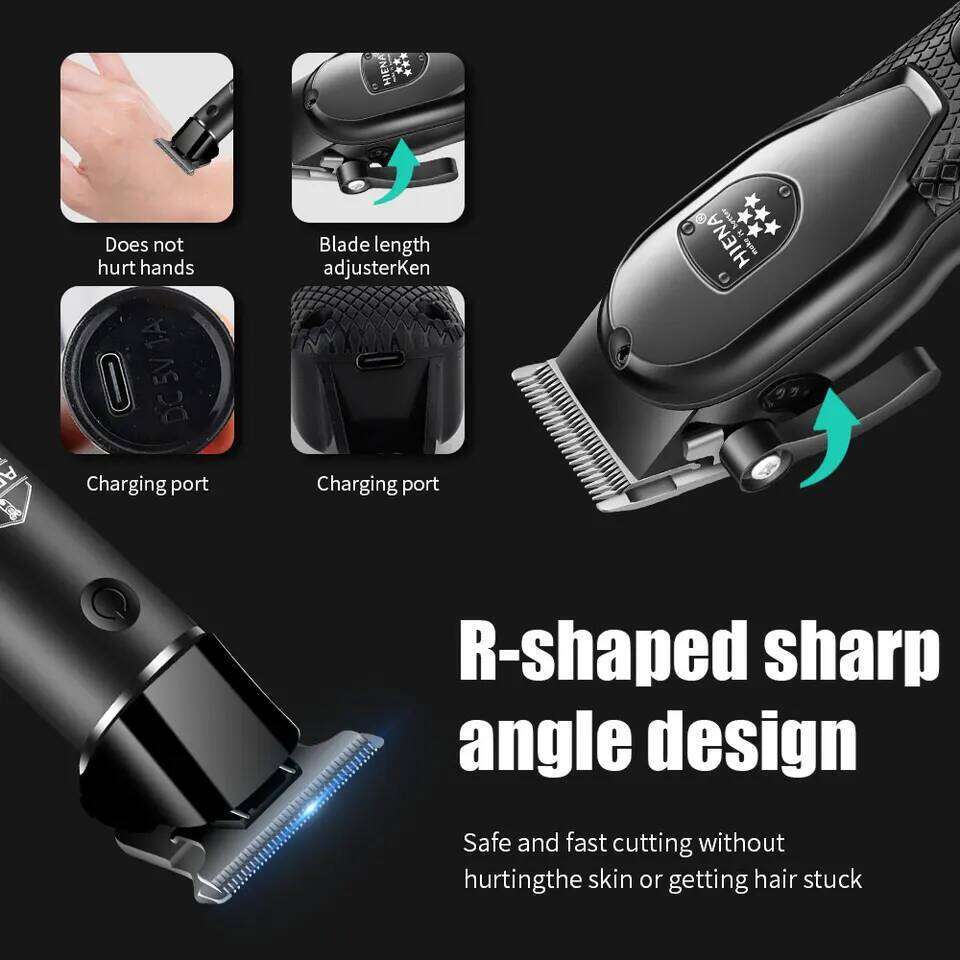 hiena Clipper Kit for Men Electric Shaver Professional Cutting Machine Hair Trimmer with LCD Digital Display C260312