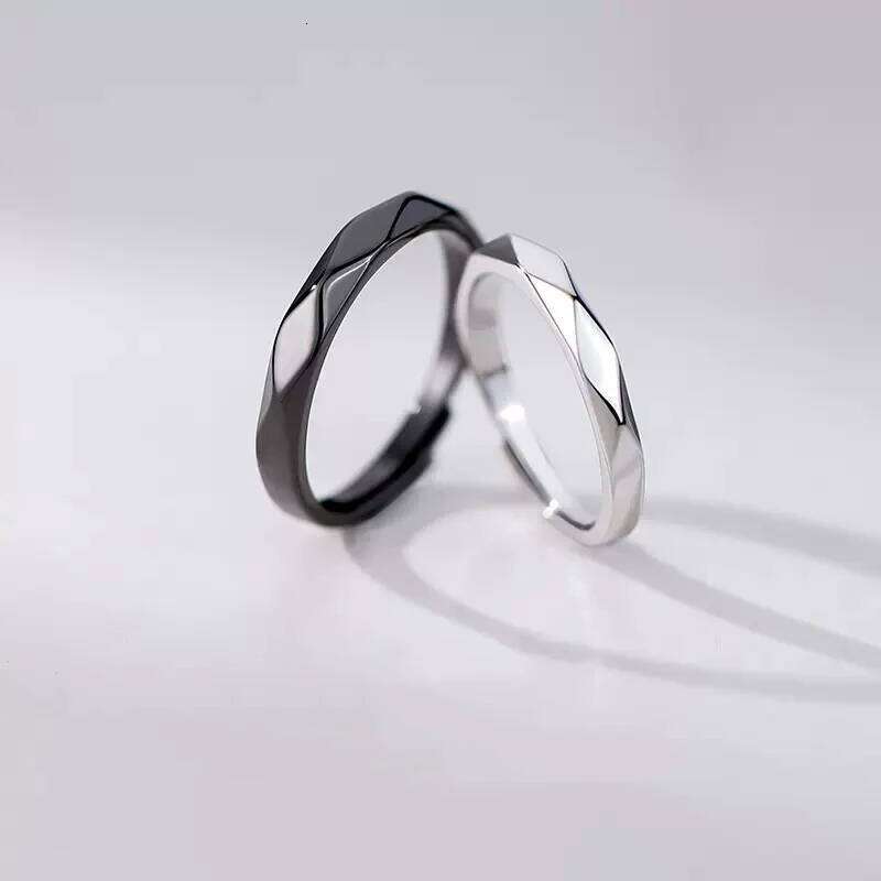 Hot Selling Silver Couple Rings For Women Men Party Gift Jewelry Valentine's day Gifts W260312