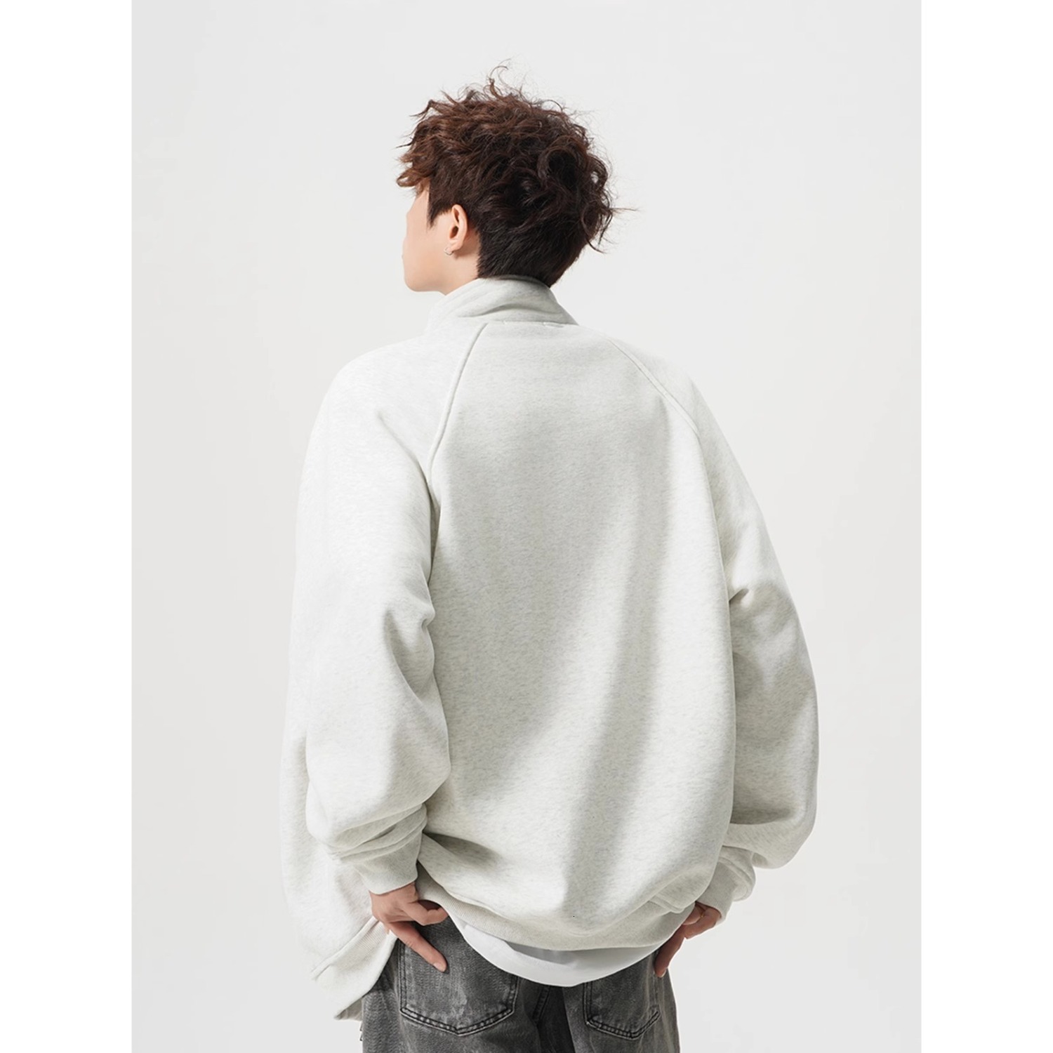 Heavy-duty Double-zipper Cardigan Sweatshirt For Men And Women Suitable For Spring Autumn And Designer Hoodie Winter Loose-fitting Sports Stand-up Col