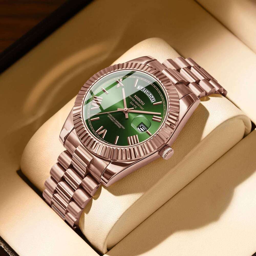 NIBOSI Quartz Watch for Top Brand Luxury Stainless Steel Waterproof Luminous Date Week Fashion Men Watches Reloj Hombre