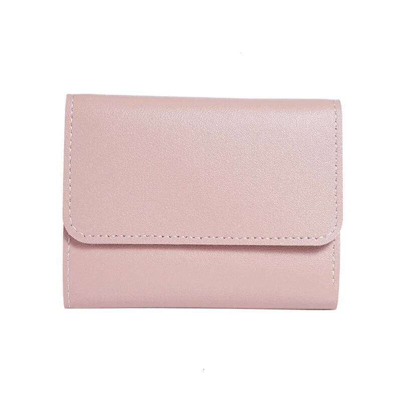 New Cute Wallets Small Hasp Girl Credit Card Holder PU Leather Coin Purse Female Wallet Short Purses for Women