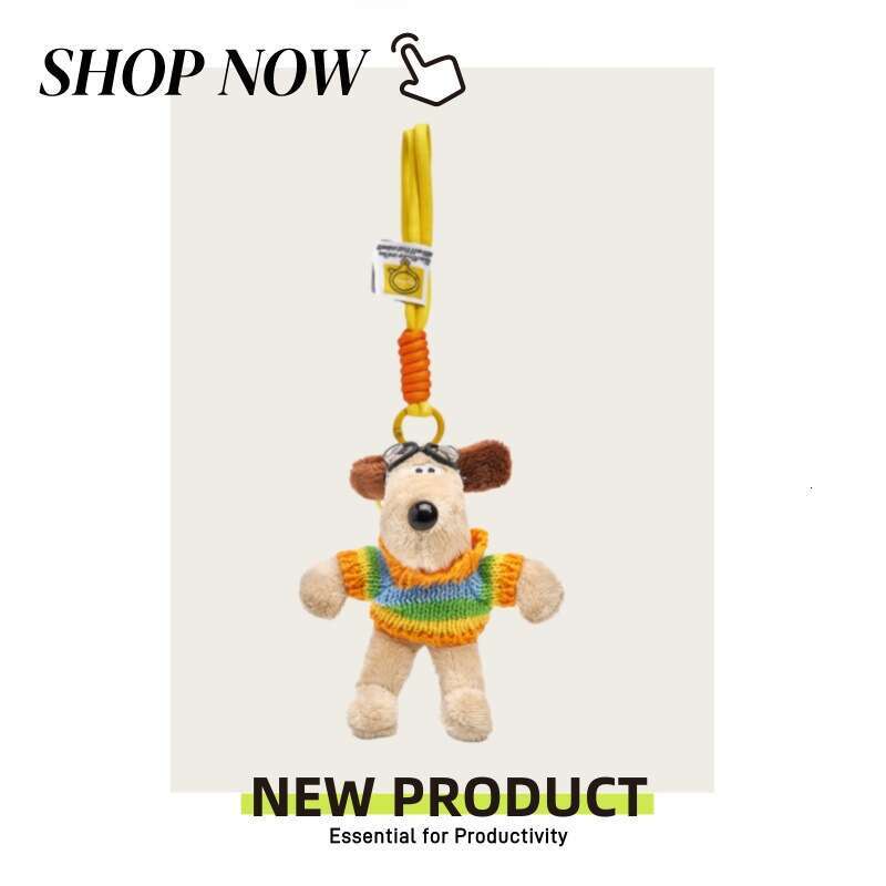 Head Dog Puppy Bag Charm Backpack Pendant Gift Plush Doll Keychain Cute Cartoon
