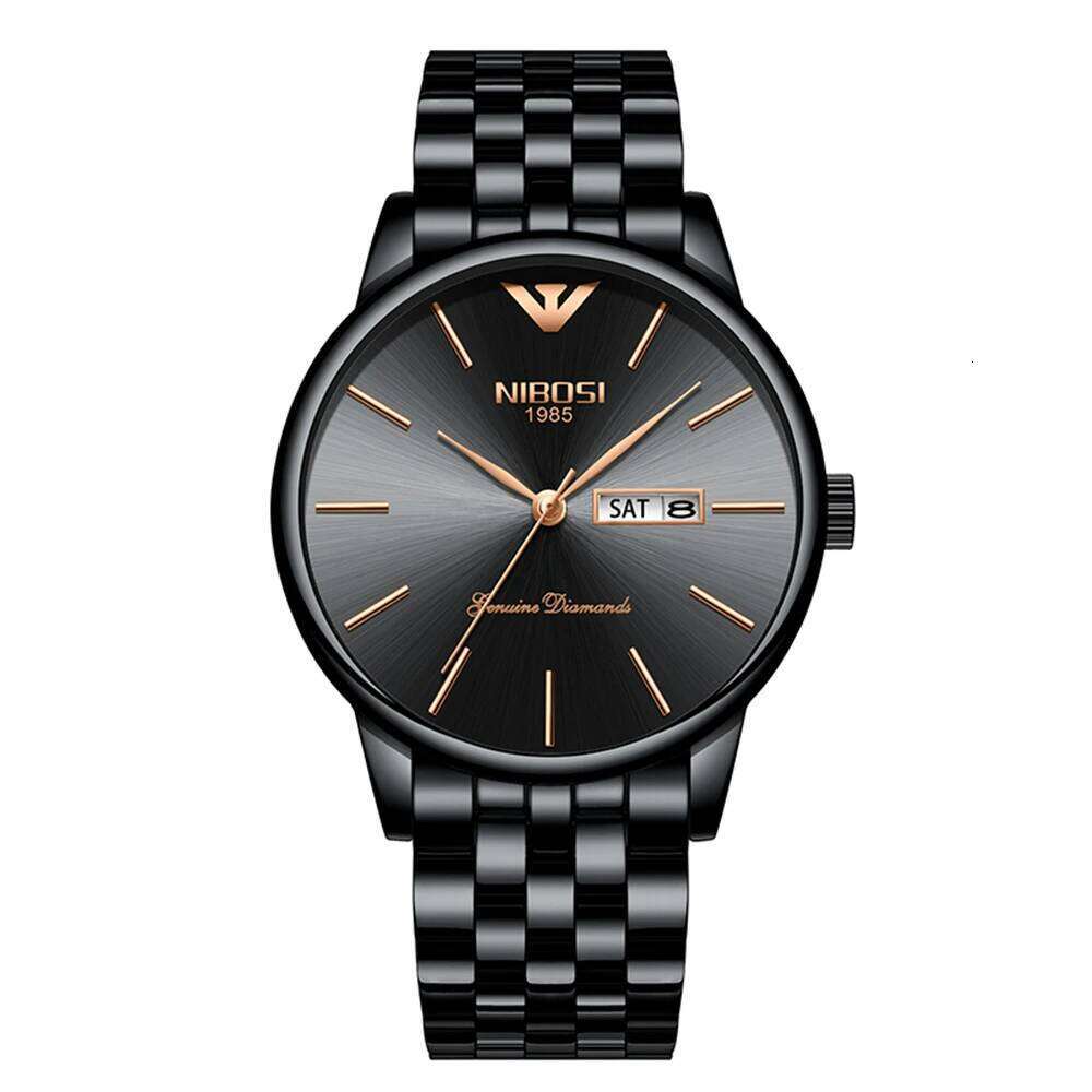 NIBOSI Analog Quartz Stainless Steel Military Watches for Men Top Brand Luxury Waterproof Date Wrist Watch Reloj