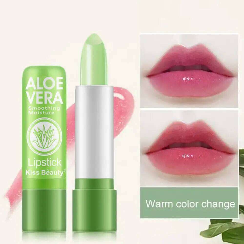 1/3/5PCS Moisture Lip Balm Aloe Vera Natural Lipbalm Temperature Changed Color Lipstick Long Lasting Nourish Lips Care Makeup W260311