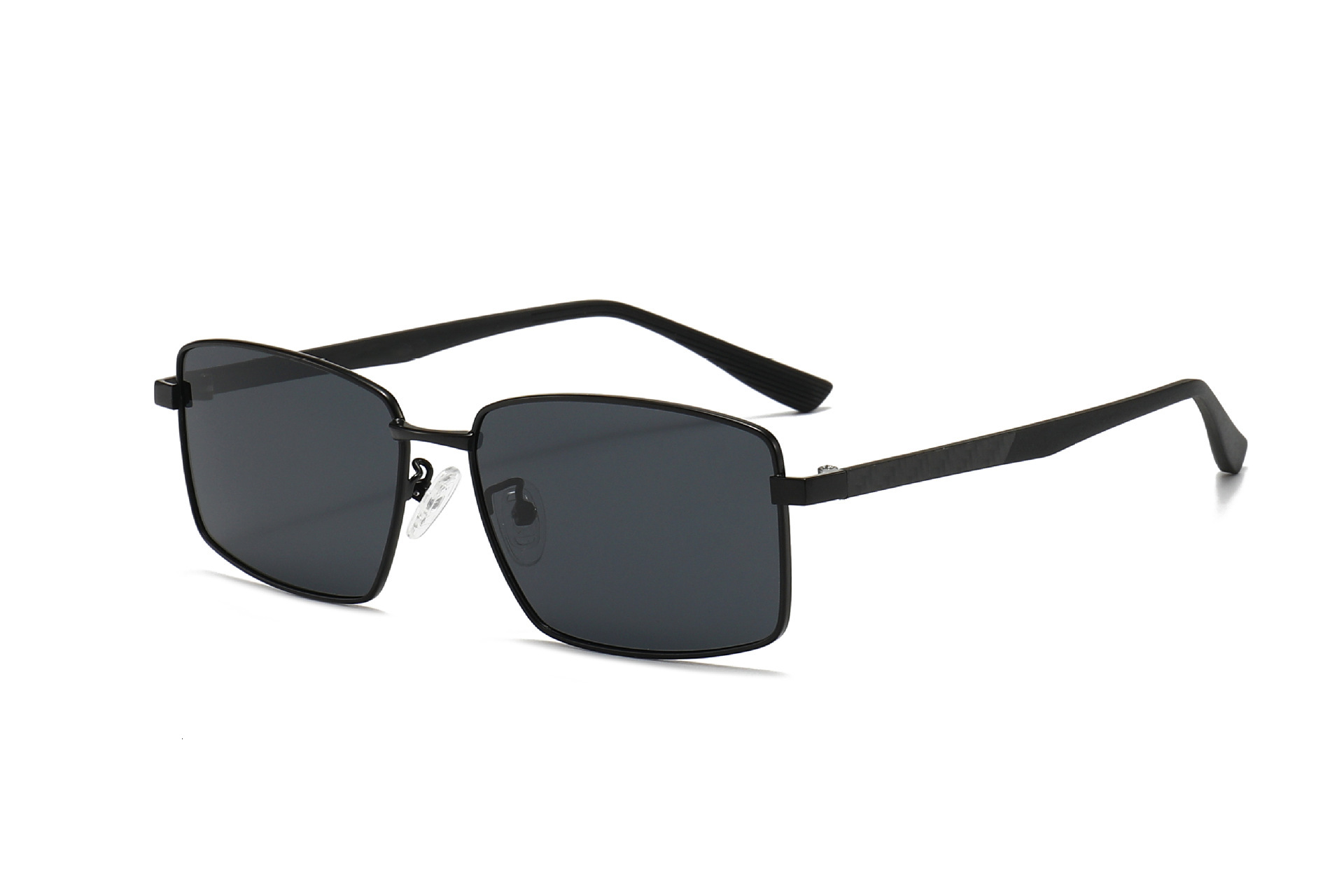 2026 New European American Style Square Small Frame Nylon Polarized Sunglasses for Men, Fashionable and Simple, Sun Protection,