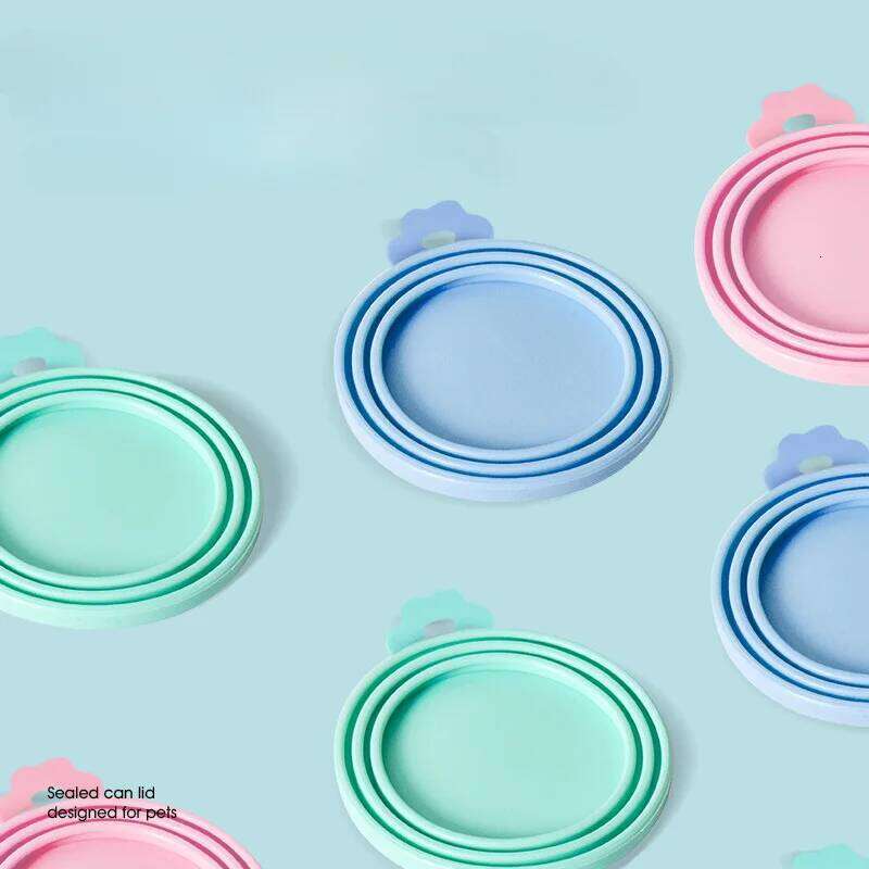 Pet Fresh Silicone Cat and Dog Can Universal Adjustable Seal Lid + Spoon Food Storage Tool 26Y0312