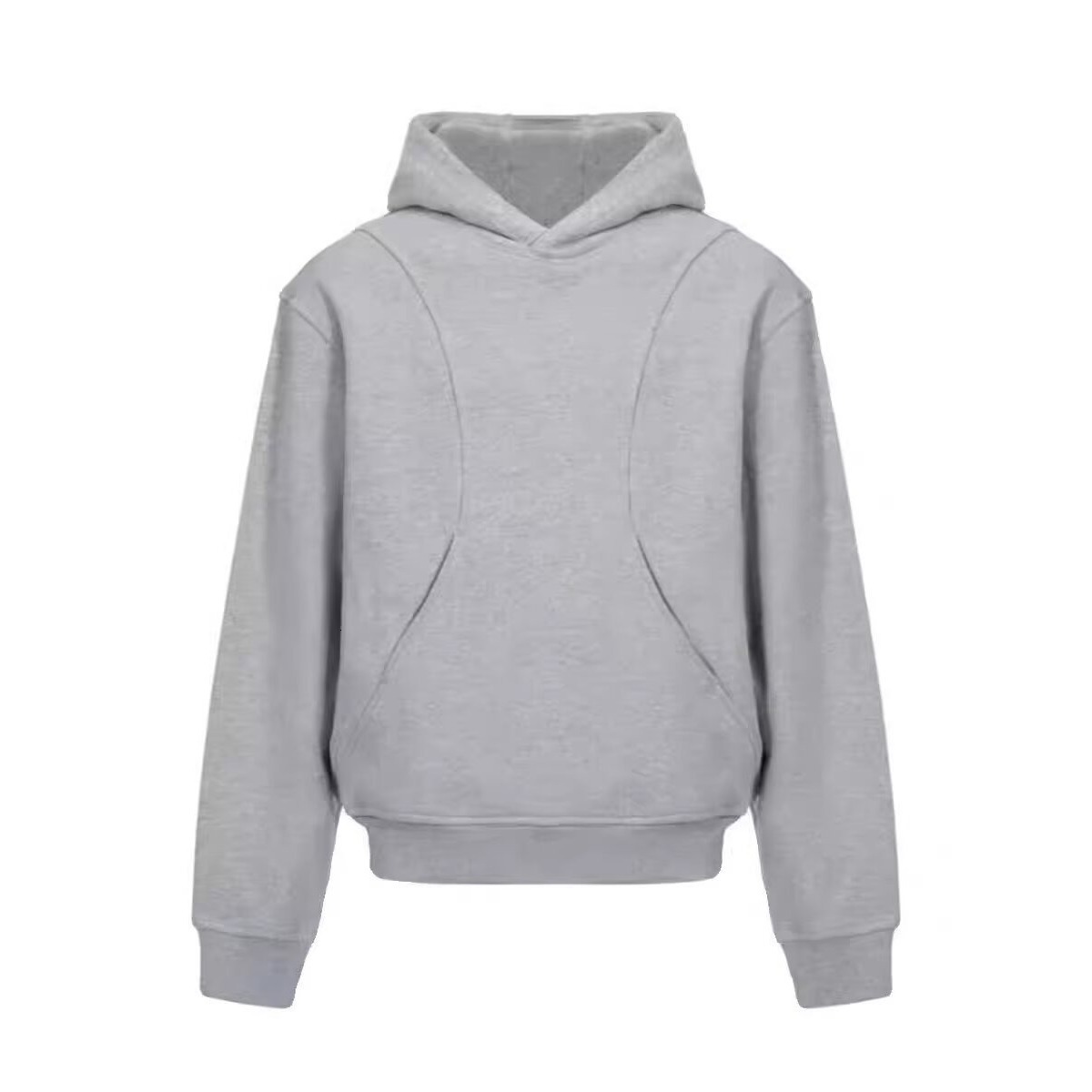 Designer Hoodie Cleanfit Light Gray Hooded Sweatshirt For Men Autumn Deconstructed Short Style Retro Trendy Brand Design Jacket