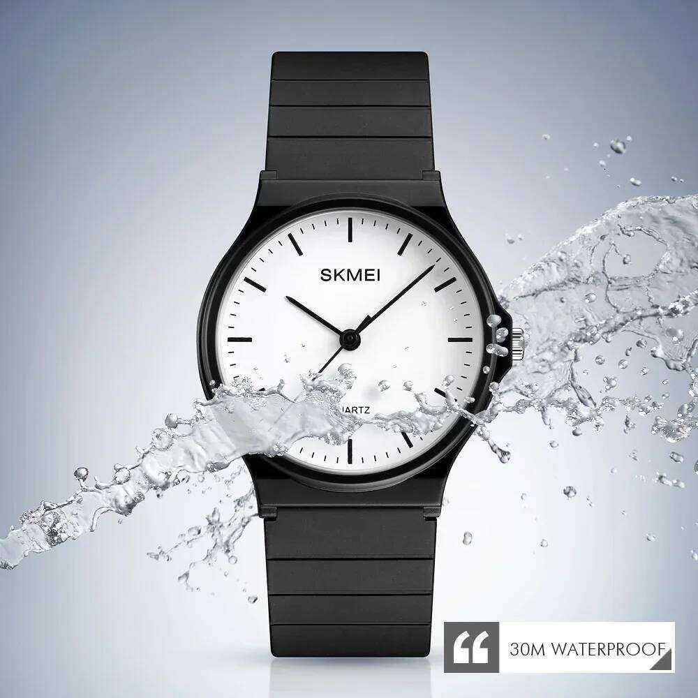 SKMEI 1419 Luxury Quartz Watches for Women Silicone Waterproof Simple Sports Woman Wristwatches Girls Clock Gift Montre Femme