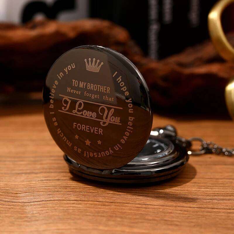 Antique Steampunk Vintage Quartz Pocket Watch Case Necklace Pendant Clock Chain Mens Women