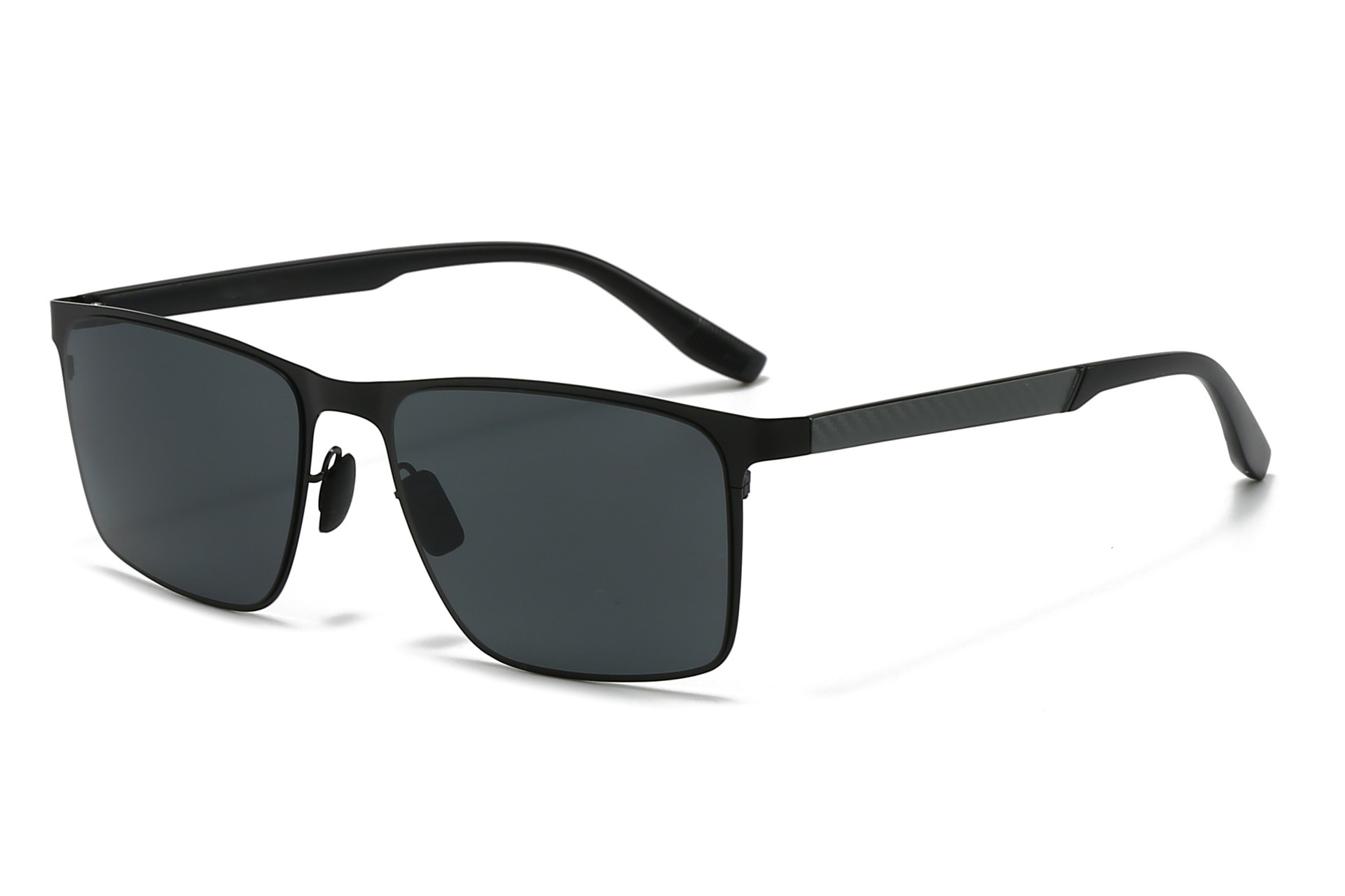 2026 New Style Square Frame Nylon Polarized Outdoor Driving Simple Sun Protection Sunglasses for Men,