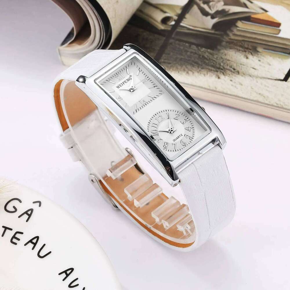 Hot selling fashion leisure business time zones dual dial for man woman couple quartz watches reloj