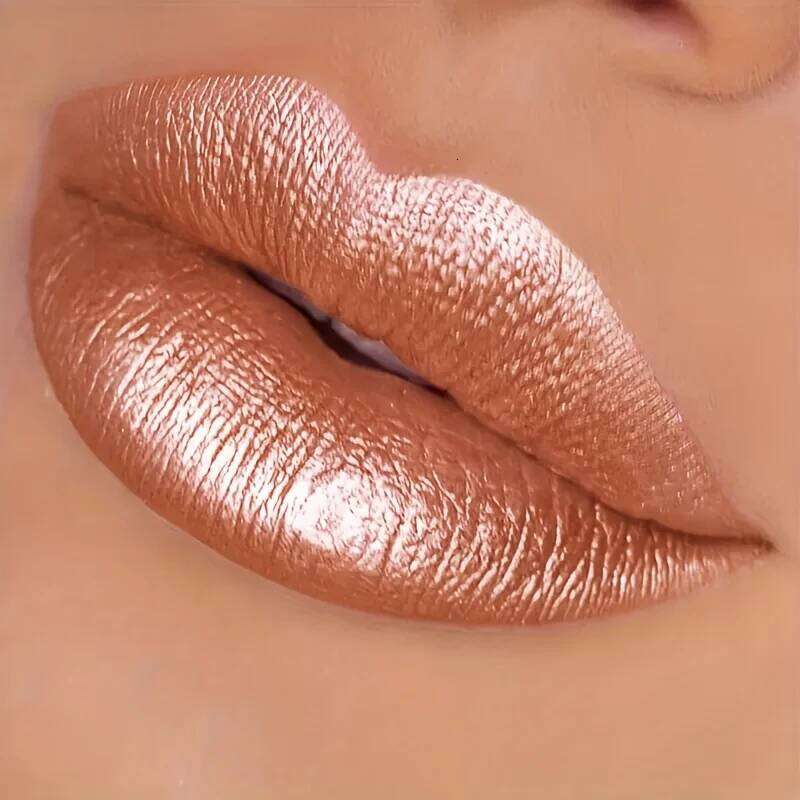 Glitter Pearl Lip Gloss Lipstick, Hydrating, High Pigment, Smudge-proof, Waterproof and Sweat-resistant, Perfect Christmas Gift W260311