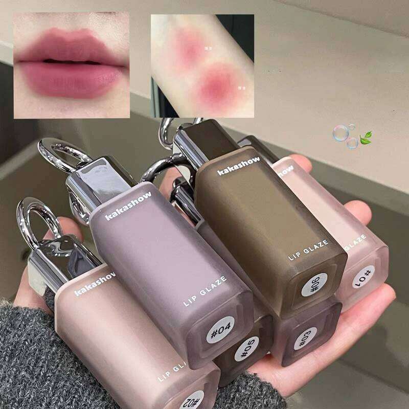 Kakashow Matte Lipstick Lip Gloss Long-Lasting Non-Fading Waterproof Non-stick Cup Exquisite Gift W260311