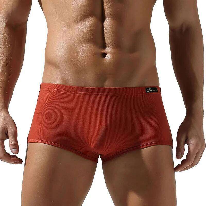TAUWELL Soft Caution Boxer Briefs Underwear New Coming Men's Comfortable Innerwear for Daily Wear Z260312