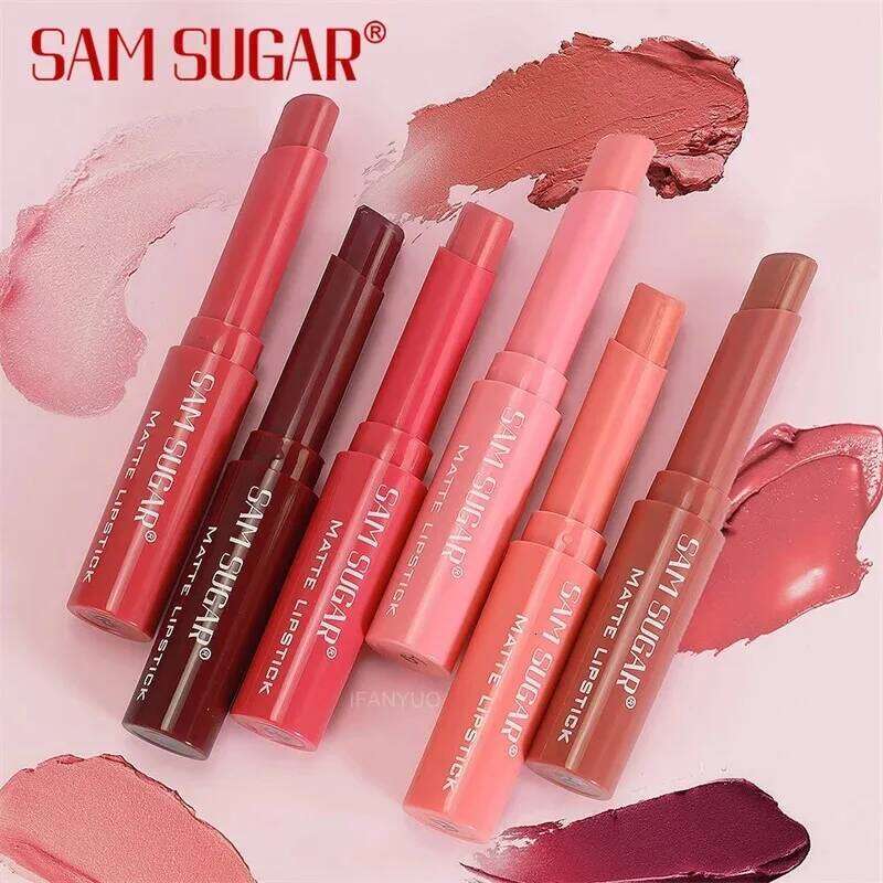 Nude Lipstick Waterproof Sticks Not Fading Sexy Red Velvet Matte Lipsticks for Women Makeup Long Lasting Lip Cosmetics W260311