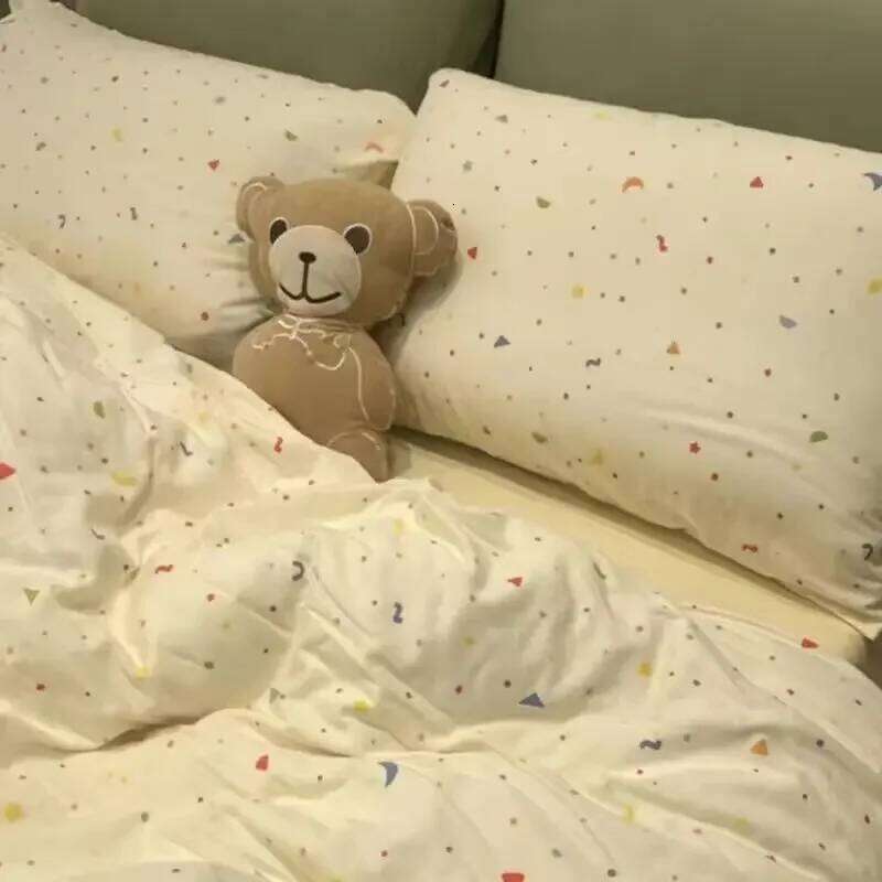 Starry Sky For Boys And Girls Duvet Cover Set Ins Korean Style with Flat Sheet Pillowcase No filler Queen Double Home Bed Linens H260312