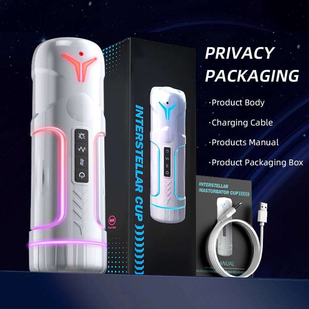 Automatic Male Masturbator Heated Telescopic Sucking Blowjob Machines Masturbation Cup Penis Pump Adult Goods Sex Toys for Man Z260312