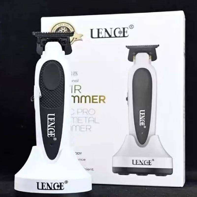 White New LENCE FF1TS Clipper Professional Oil Head Main Hair Salon Special Scratch Carving Small Pusher Trimmer C260312