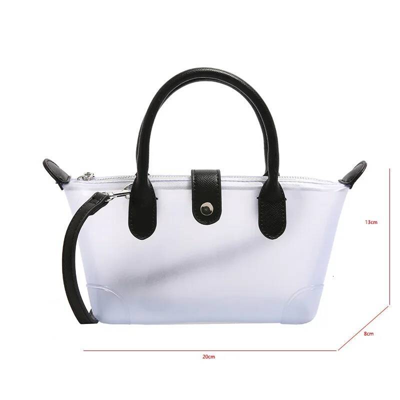 Transparent PVC Ladies Small Handbags Stadium Approved Women Clear Bag Fashion Waterproof Casual Simple Crossbody Shoulder Bags